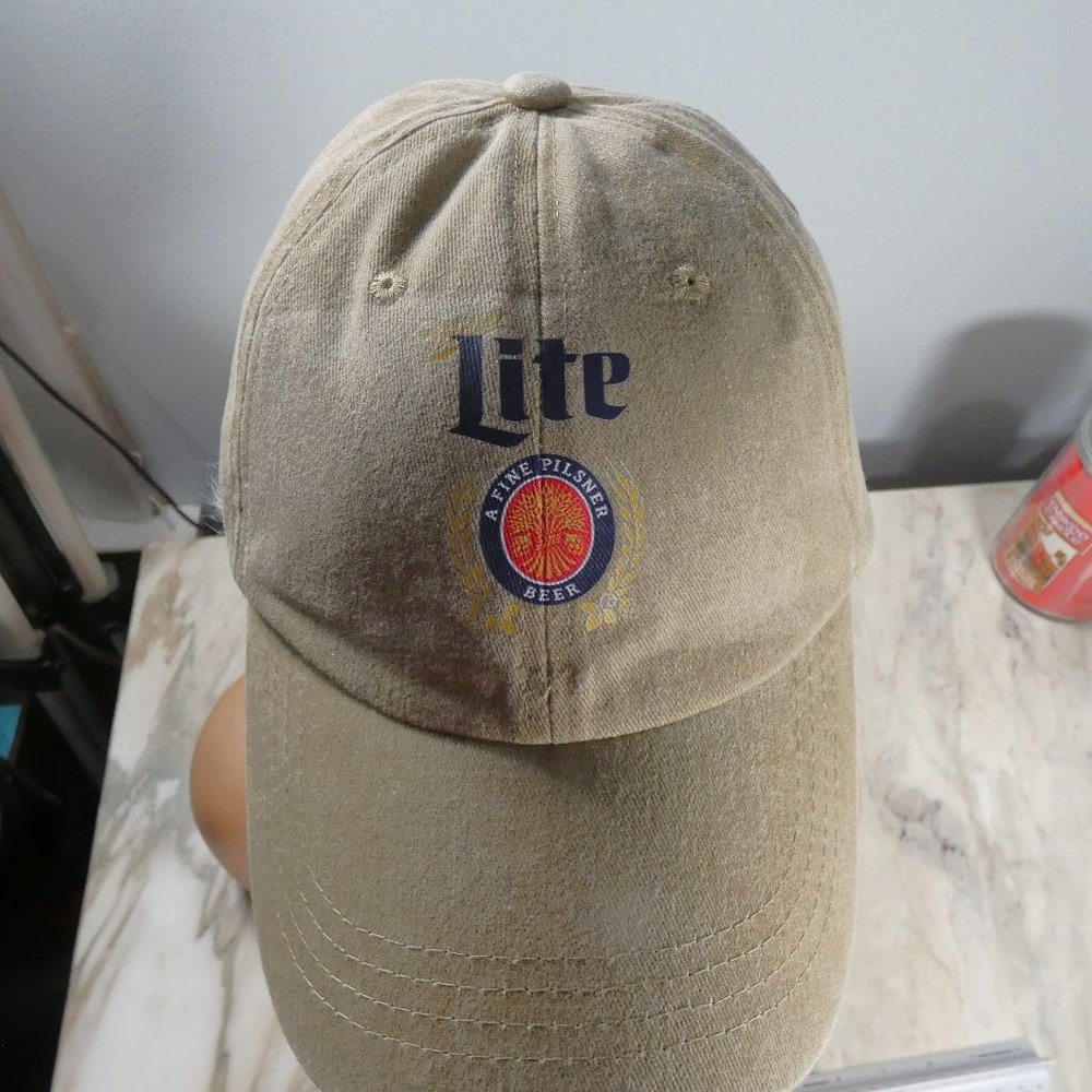 Adjustable Baseball Hat Cap Miller Light